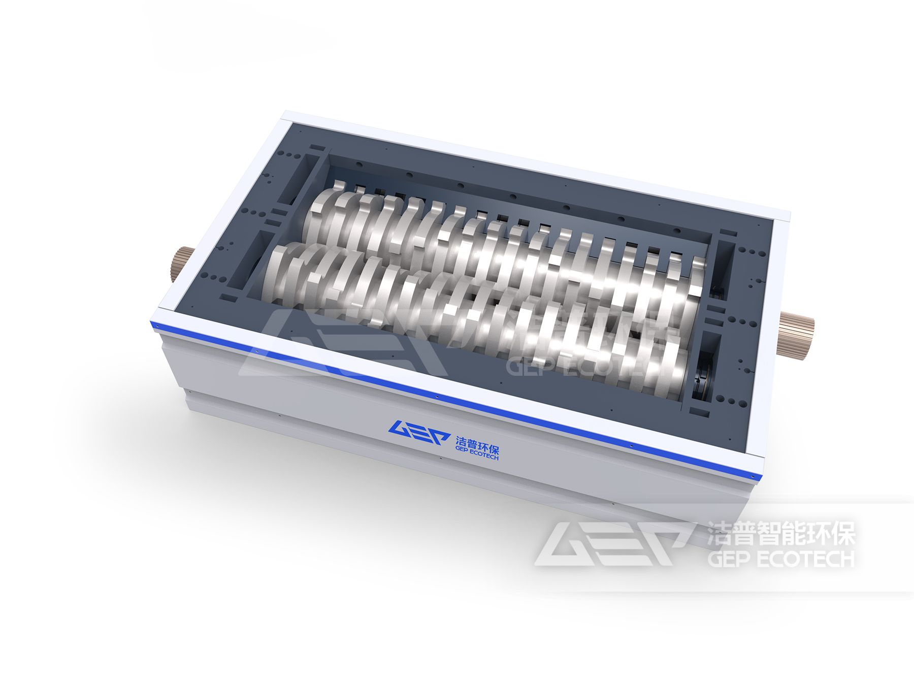 液壓雙軸剪切式破碎機(jī)