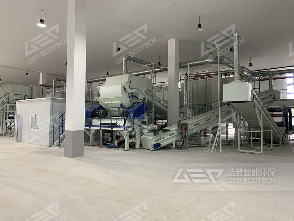 水泥窯協(xié)同處置工業(yè)垃圾預(yù)處理系統(tǒng)